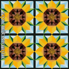 Sunflowers on a Cloudy Day