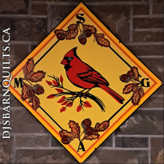 Custom Cardinal/Oak Leaves 