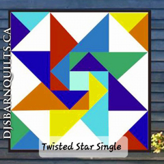 Twisted Star Single (hung square)