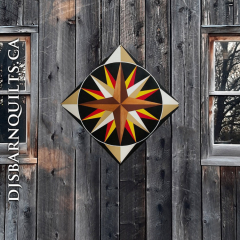 Mariner's Compass "Earthy colors" 24"