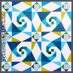 48" Ocean ArtWave Grey Border