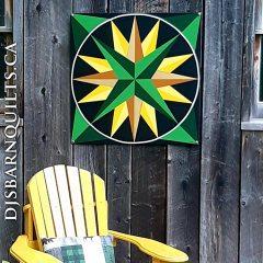'Summer Greens' Mariner's Compass 30"