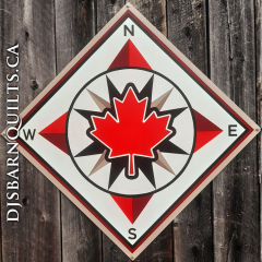 Maple Leaf Compass 36"