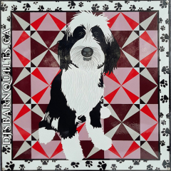 36" Ula's Tibetan Doodle 'Crossed Canoes' pattern