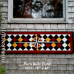 Compass Barn Quilt Panel