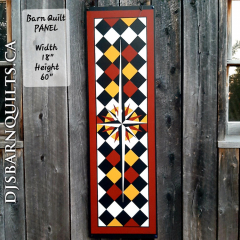 Compass Barn Quilt Panel