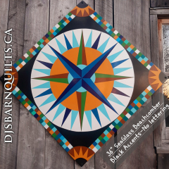 36\" SeaGlass Beachcomber  Black accents-No lettering