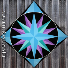 Mariner's Compass Blues 24"