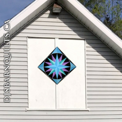 Mariner's Compass Blues 24"