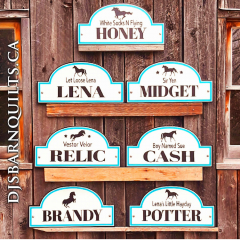 24"x12" Stall Signs Tatamagouche Horse Barn