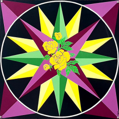 Mariner's Compass & Roses 30"