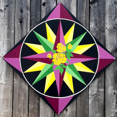 Mariner's Compass & Roses 30"
